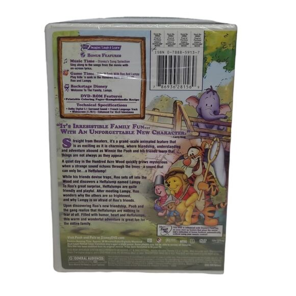 NEW Pooh's Heffalump Movie Disney DVD movie with bonus features sealed - Picture 3 of 4
